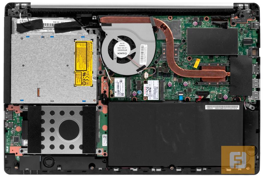 ASUS VivoBook S551LB без нижней крышки