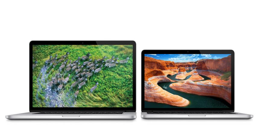 13 и 15-дюймовые MacBook Pro с экранами Retina