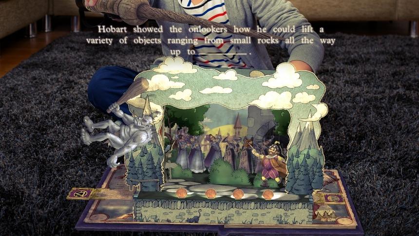 Кстати, масштаб по ходу игры можно изменять, просто отодвигая от камеры книгу