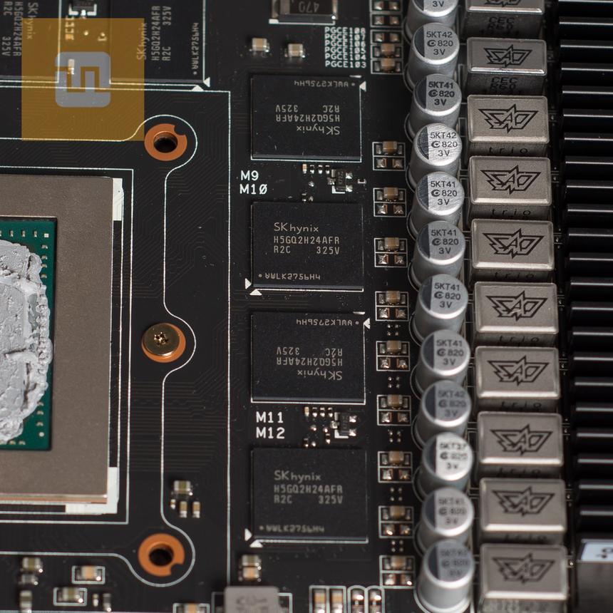 ASUS GeForce GTX 780 Ti DirectCU II OC, микросхемы памяти Hynix