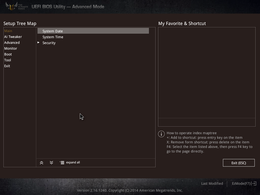 Вкладка My favorite
