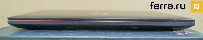 Передняя грань ASUS G550J