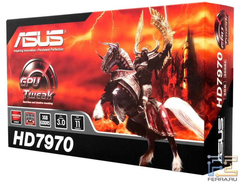 Упаковка видеокарты ASUS Radeon 7970