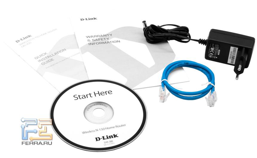 Комплект поставки D-Link DIR-300