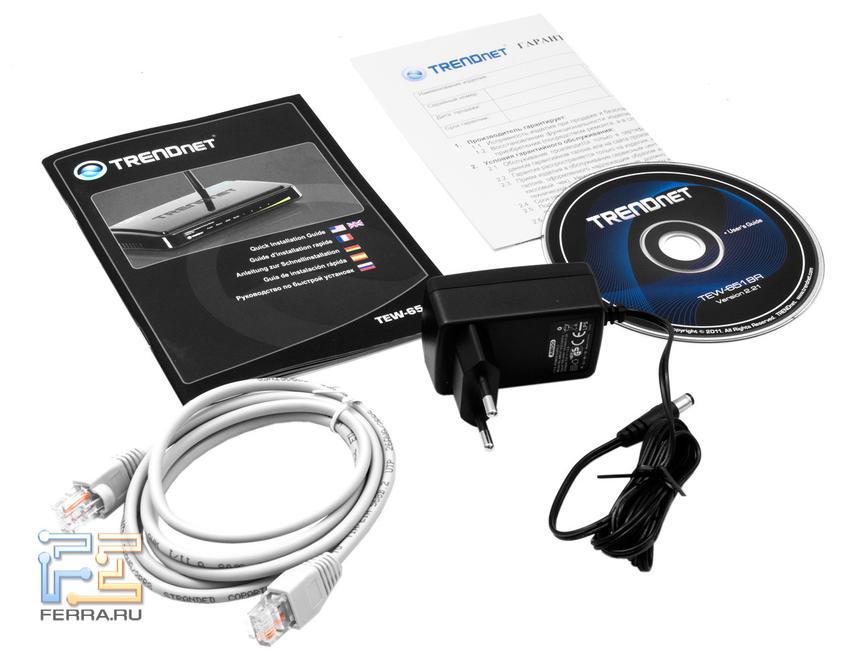 Комлект поставки TRENDnet TEW-651BR