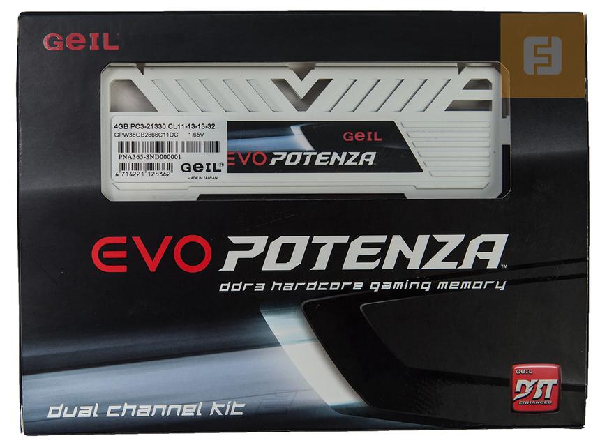 Упаковка GeIL EVO POTENZA GPW38GB2666C11DC