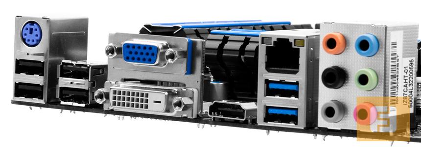 Разъемы на задней панели BIOSTAR Hi-Fi Z87X 3D