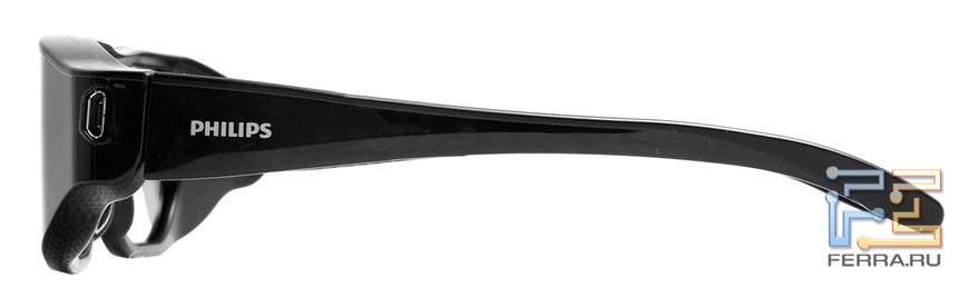 3D-очки от Philips 40PFL7007T: вид справа