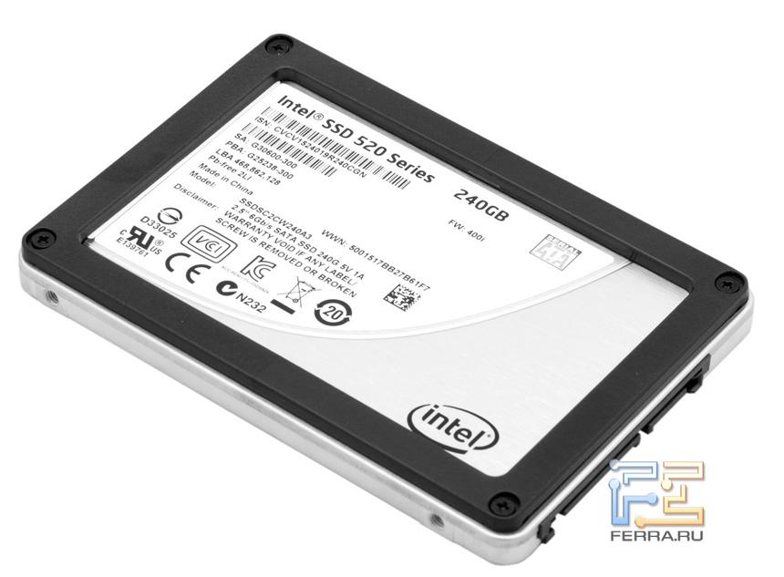 Intel SSD 520 Series, вид в три четвери