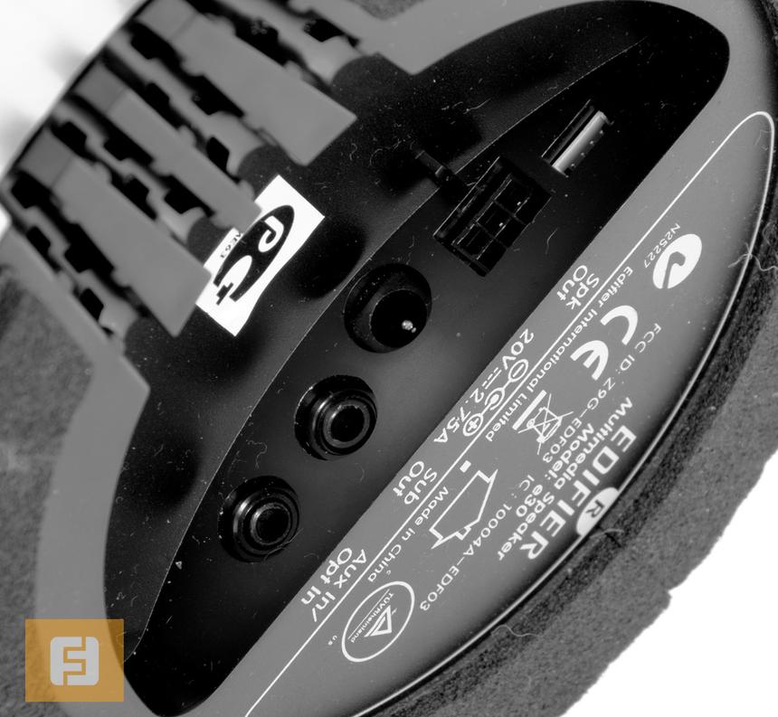 Разъемы для подключения Edifier E30 Spinnaker