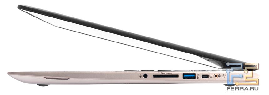 Ноутбук ASUS UX51VZ в полуоткрытом состоянии