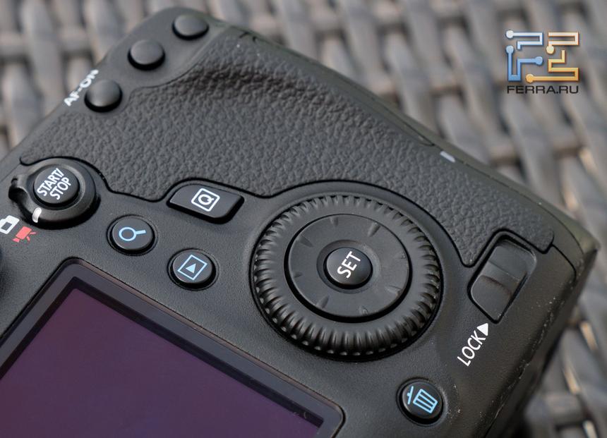 Органы управления на задней стороне корпуса Canon EOS 6D
