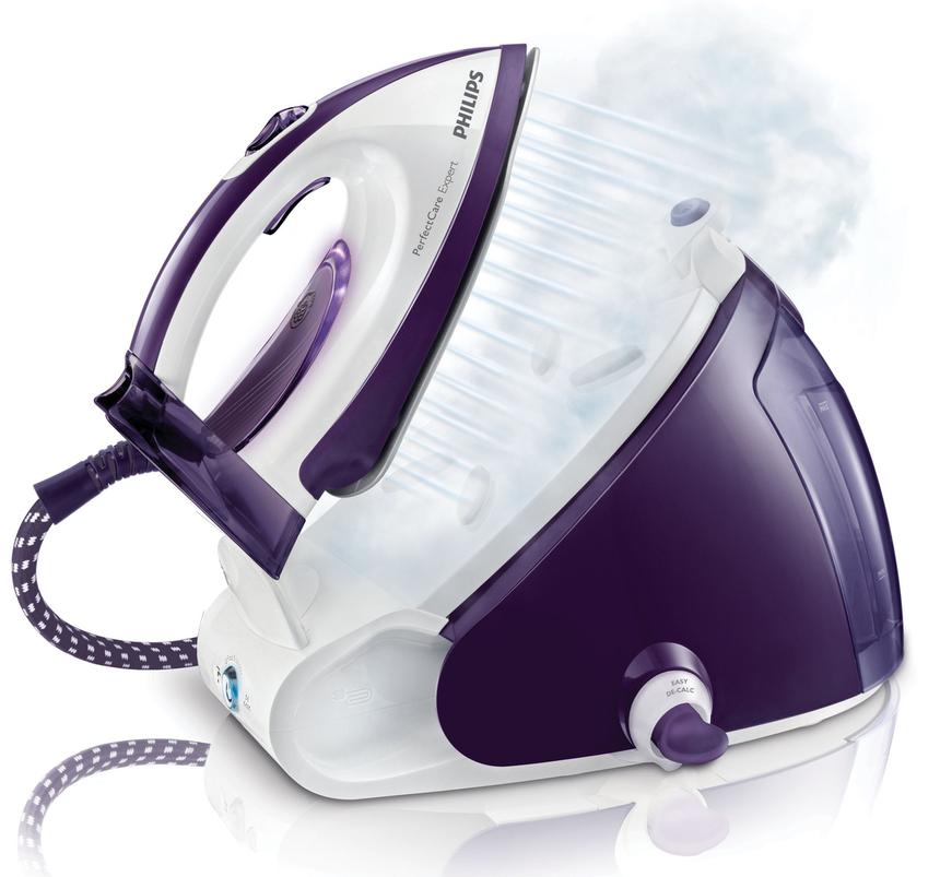 Philips GC 9241 — один из самых мощных парогенераторов нового поколения. 2400 Вт, максимальное давление пара 6,5 бар , пар от 120 до 340 г/мин — и все это достигается всего за две минуты подогрева благодаря функции OptimalTemp