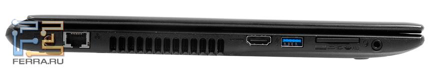 Правая грань ноутбука Acer V5-551G