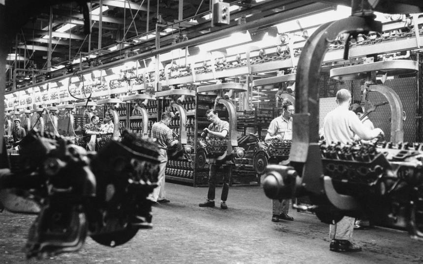 Сборочная линия Ford в Детройте