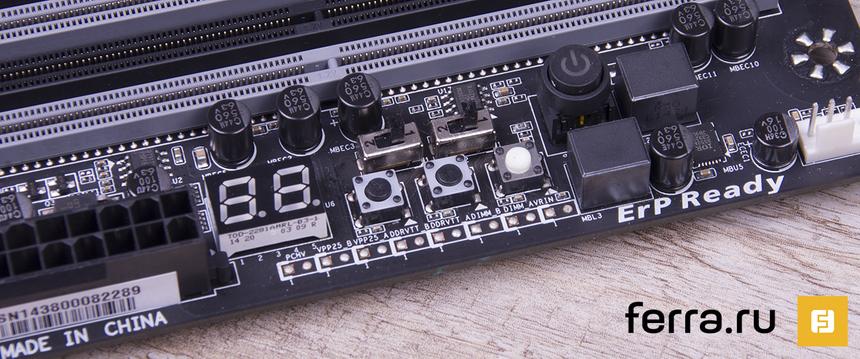 GIGABYTE GA-X99-UD7 WIFI, внешние органы управления