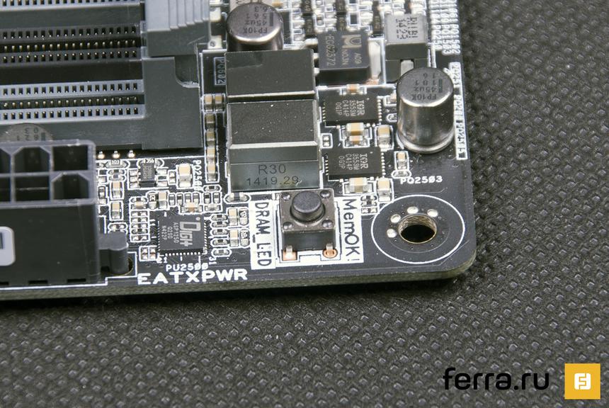 ASUS X99-A, дополнительные органы управления