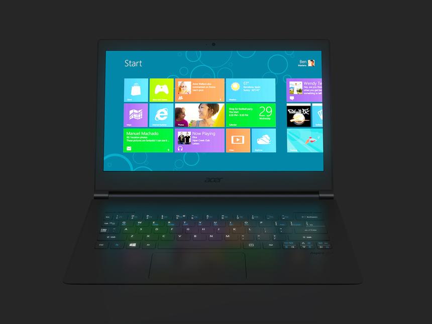 Подсветка клавиатуры Acer Aspire S7