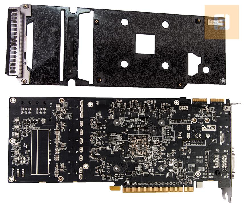 Задняя сторона печатной платы SAPPHIRE Toxic R9 270X