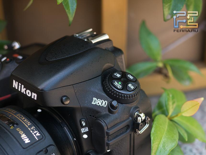 Селектор режимов съемки на верхней панели Nikon D800