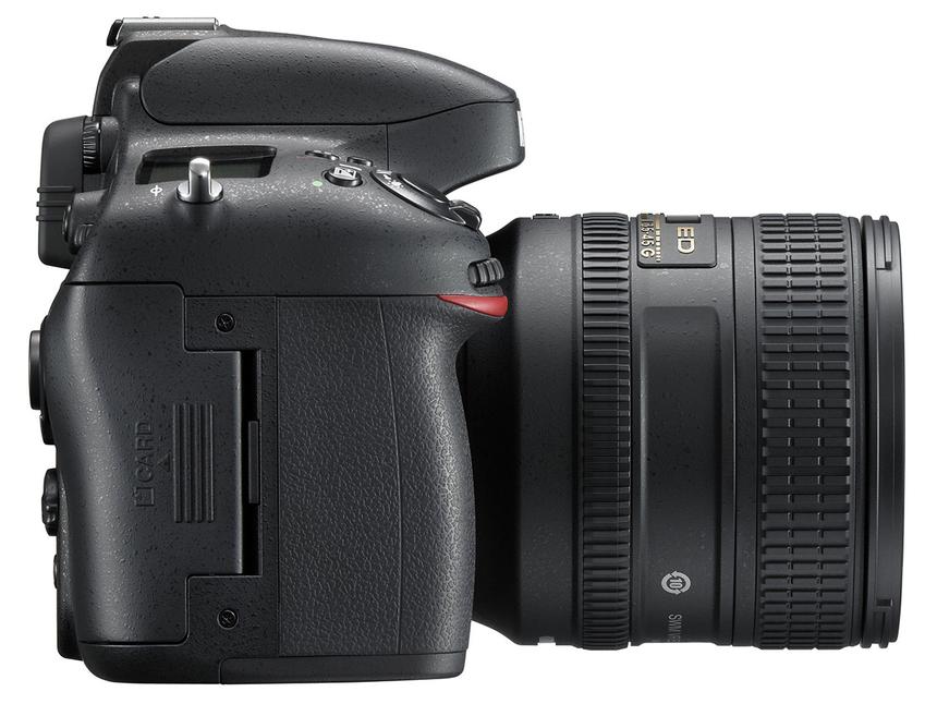 Правый торец корпуса Nikon D600