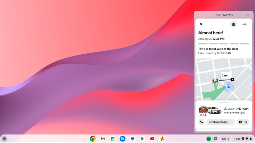 Chrome OS теперь может транслировать Android-приложения на ноутбук напрямую со смартфона