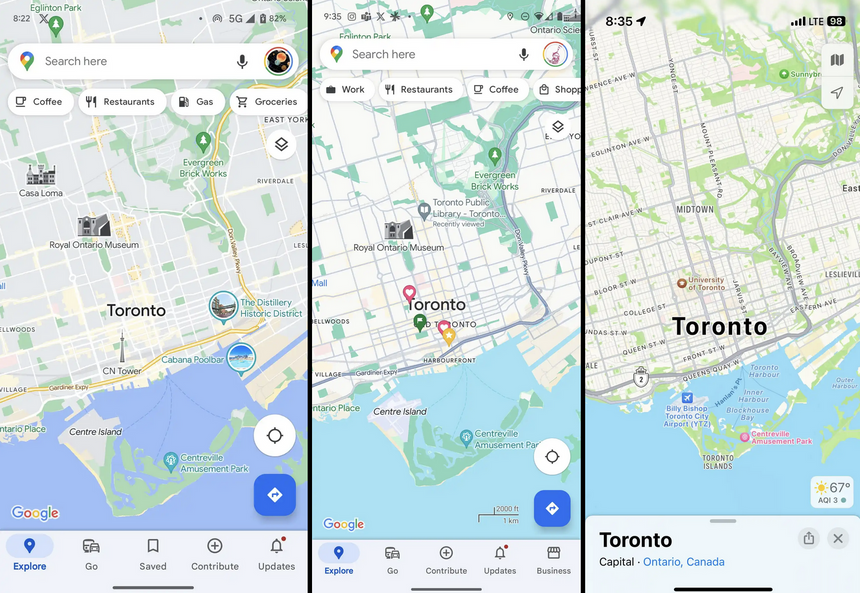 Актуальный дизайн | Новый дизайн | Apple Maps