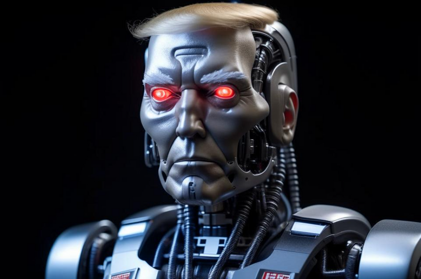 В недавнем интервью вместо Трампа могла выступить нейросеть