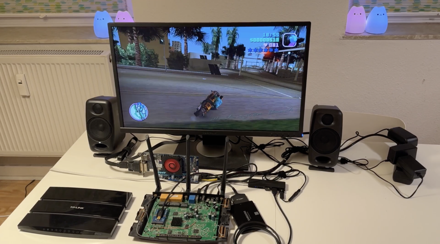 GTA Vice City запустили на бюджетном Wi-Fi роутере TP-Link