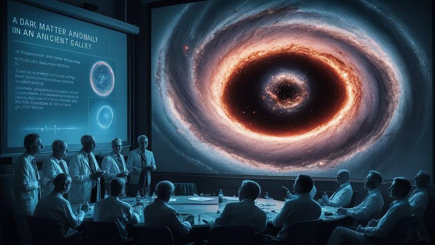 Физики объяснили аномалию темной материи в древней галактике