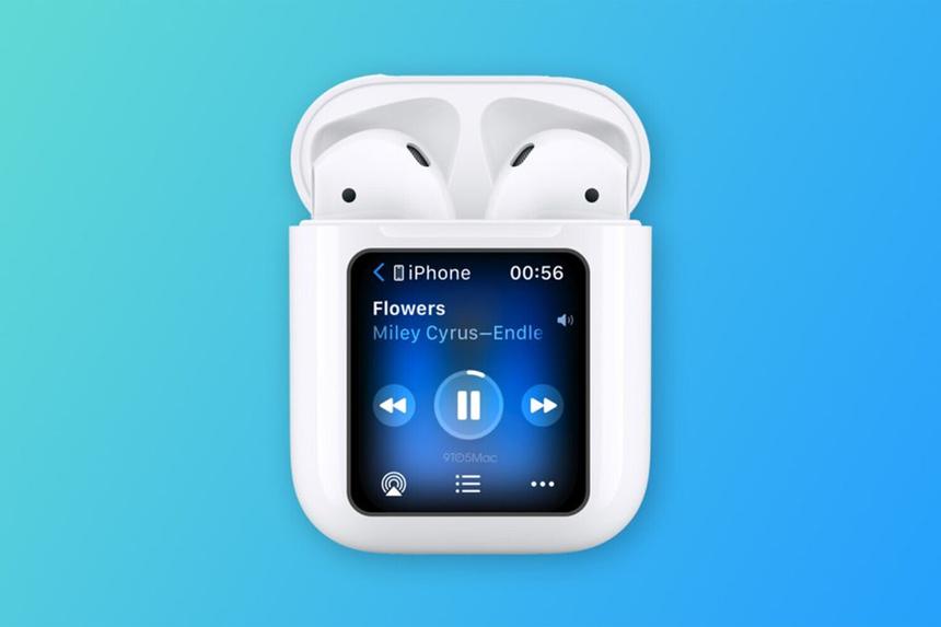 Apple запатентовала версию кейса для AirPods с сенсорным экраном