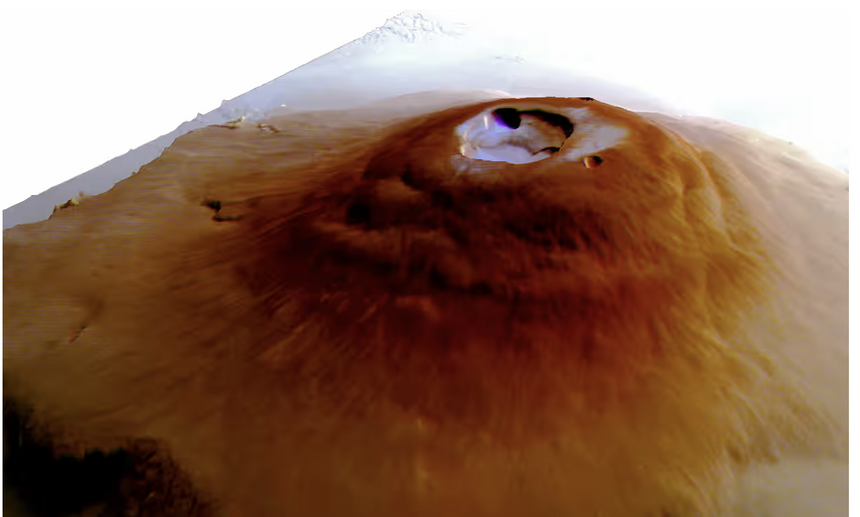 Ученые обнаружили утренний иней на марсианских вулканах