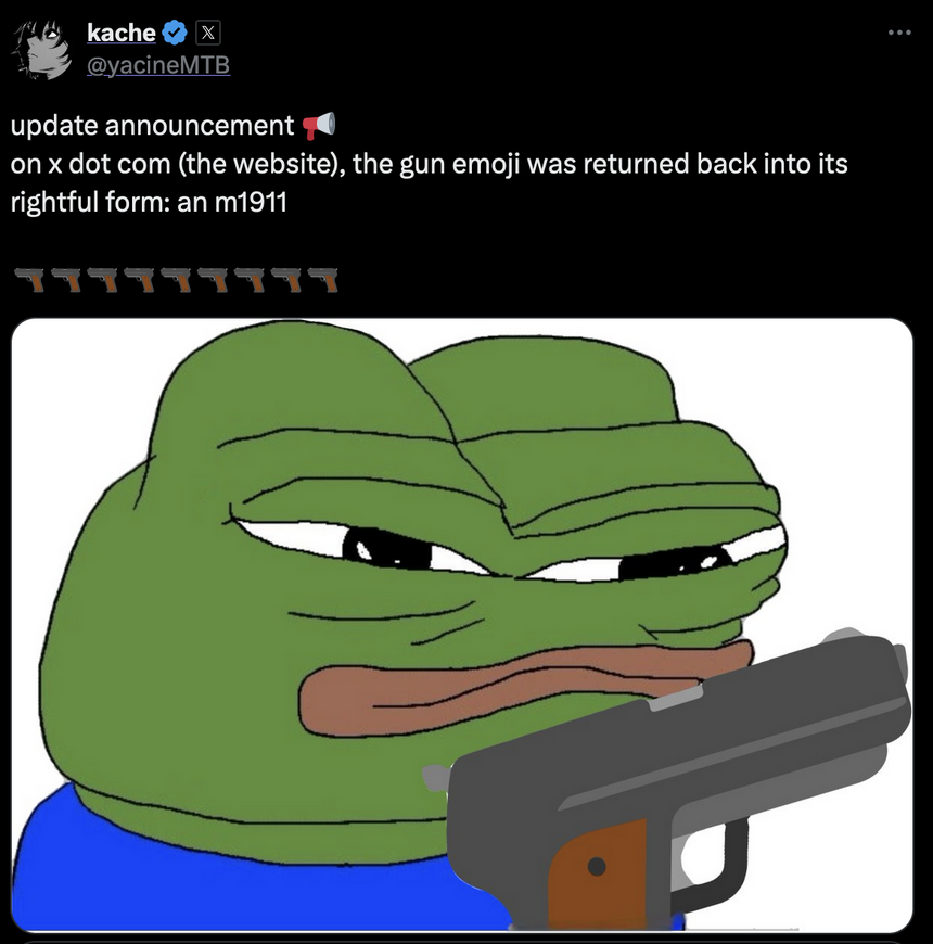 Twitter заменил эмодзи водяного пистолета на настоящий