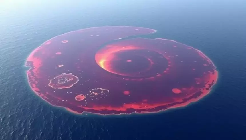 В Красном море образовалось большое нефтяное пятно