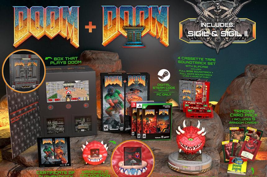 Представлена версия Doom, которую можно пройти на коробке с экраном