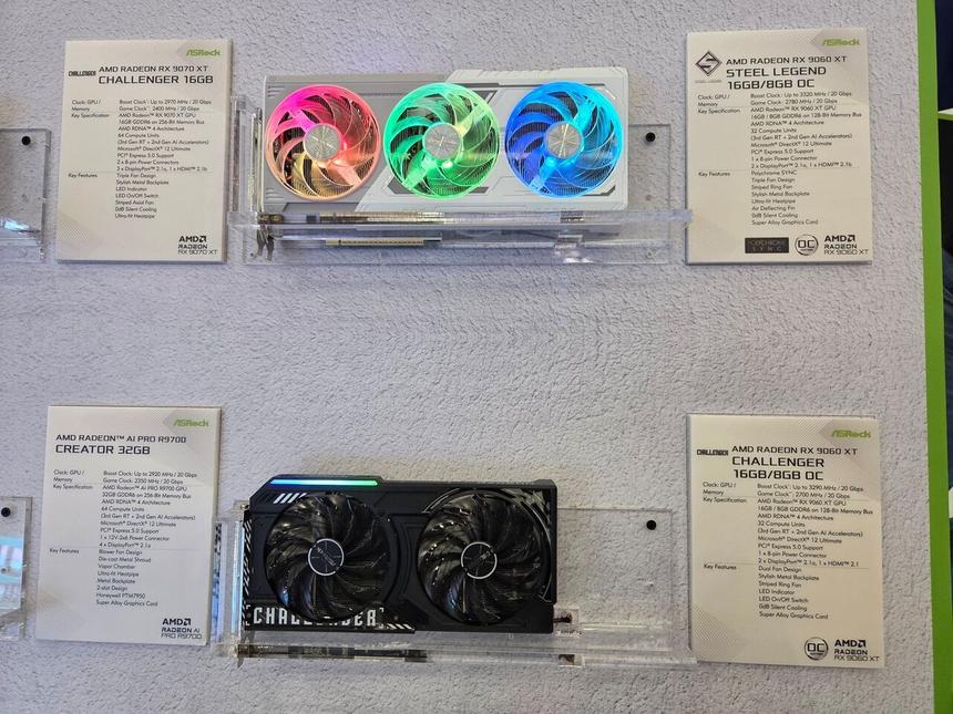 RX 9060 XT представили в 12 вариантах — свои версии показали Acer, Asus и Sapphire