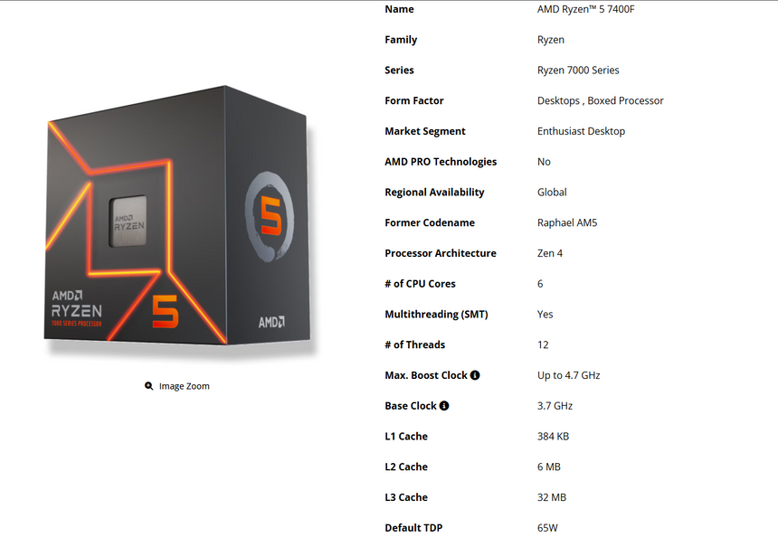 Самый дешёвый AM5-чип со встроенной графикой? AMD готовит Ryzen 5 7400