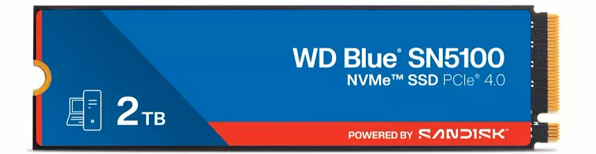 SanDisk представила недорогой SSD-накопитель WD Blue SN5100 формата M.2 за $54