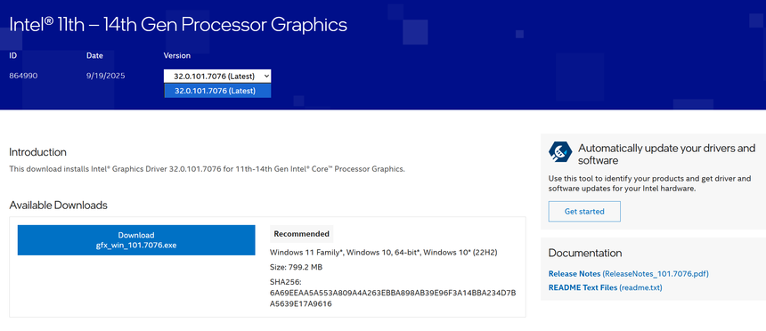 Intel отказалась от поддержки старых видеокарт в свежих драйверах