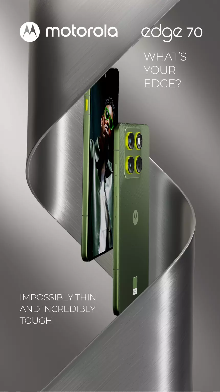 В Сеть утёк рендер Motorola Edge 70 с акцентом на «невозможную тонкость»