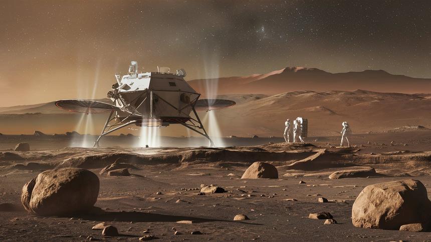 На фестивале в Москве показали заряжающийся от ветра марсоход