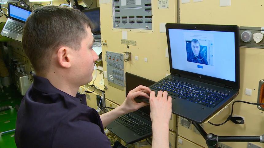 Российский космонавт благодаря биометрии воспользовался госуслугами на МКС