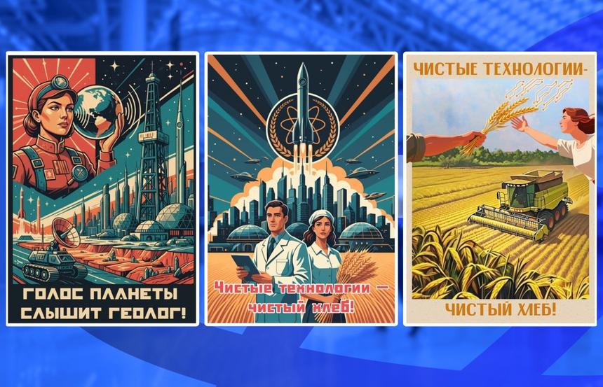 На Конгрессе молодых учёных покажут плакаты о науке в советском стиле