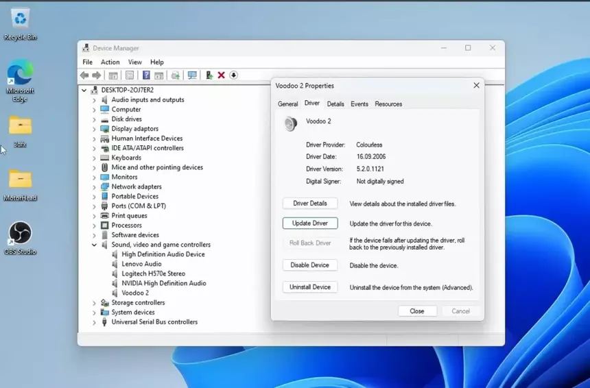 Легендарную 3dfx Voodoo2 1998 года запустили на ПК с Ryzen 9 9900X и Windows 11