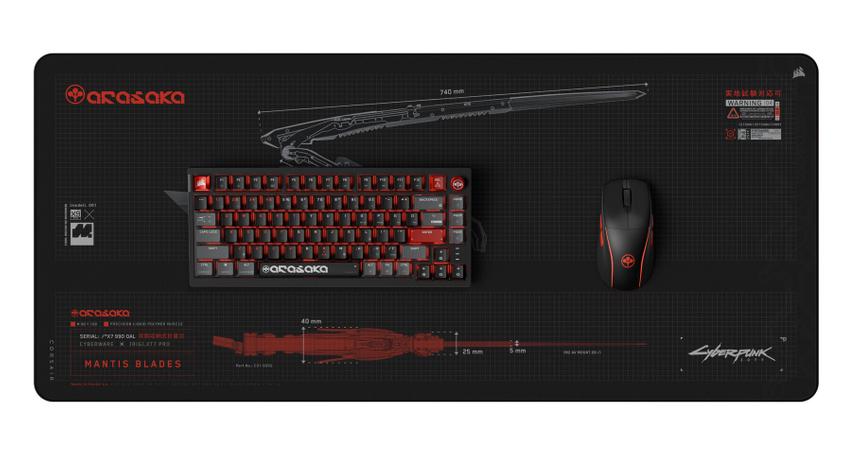 Corsair анонсировала мышь, клавиатуру и коврик в стиле Cyberpunk 2077