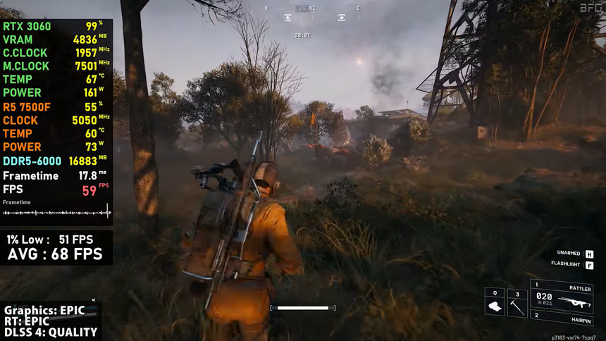 Как тянет игры RTX 3060 12 ГБ в конце 2025 г.