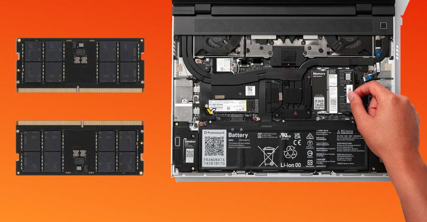 Framework вновь повысит цены на DDR5-память в своих продуктах